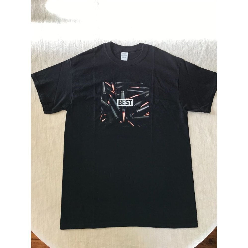 NWT Men's Breezy Excursion BEST Black T-Shirt with Graphic Print - Ammo - Size M